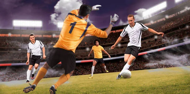 体育赛事精彩瞬间 - 足球比赛现场